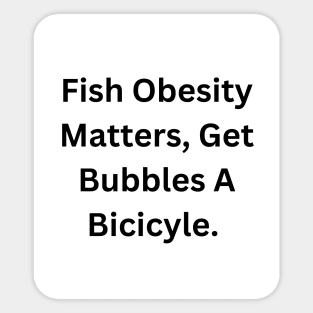 Obese Goldfish Sticker